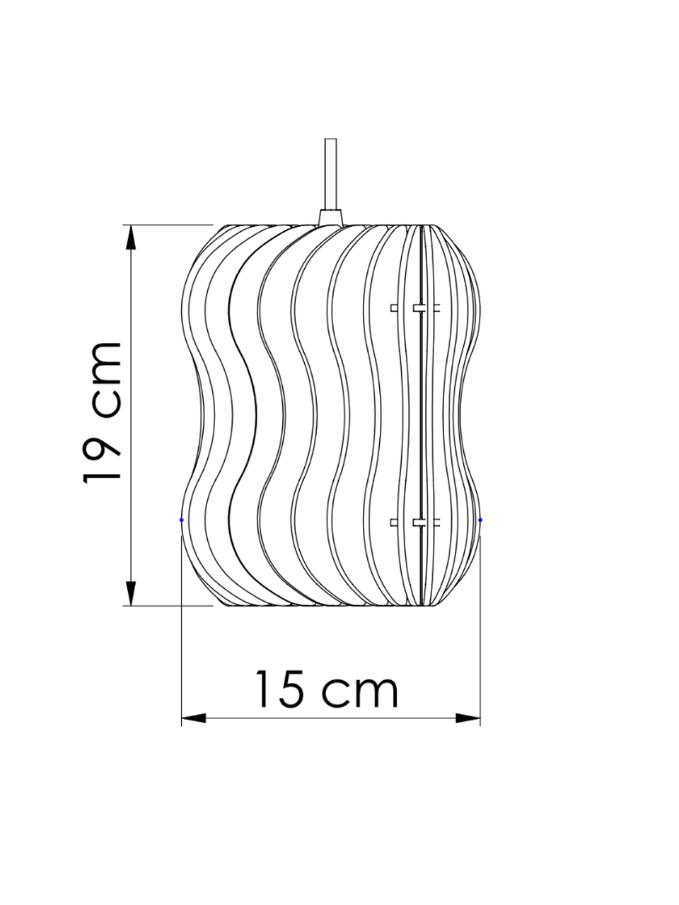 Luminaria Pendente Madeira Biriba LMC426 Ø15cm, Banheiro, Lavabo, Bancada Area Gourmet, Bancada Churrasqueira